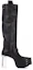 Order Botas Altas Rick Owens Strobe 'Cuero de Ternero Negro Texturizado' RR02B2827LCGGR-990