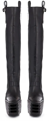 Botas Altas Rick Owens Strobe 'Cuero de Ternero Negro Texturizado' RR02B2827LCGGR-990 Lookbook Botas Altas Rick Owens Strobe 'Cuero de Ternero Negro Texturizado' RR02B2827LCGGR-990