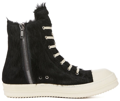 Rick Owens Strobe High 'Black Pony' Hitam RR02B2890-LHL-911 Order Rick Owens Strobe High 'Black Pony' Hitam RR02B2890-LHL-911