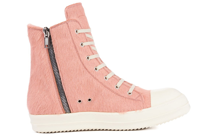 Order Rick Owens Strobe High Pony Hair Rosa Polvoriento RR02B2890LHL-8311