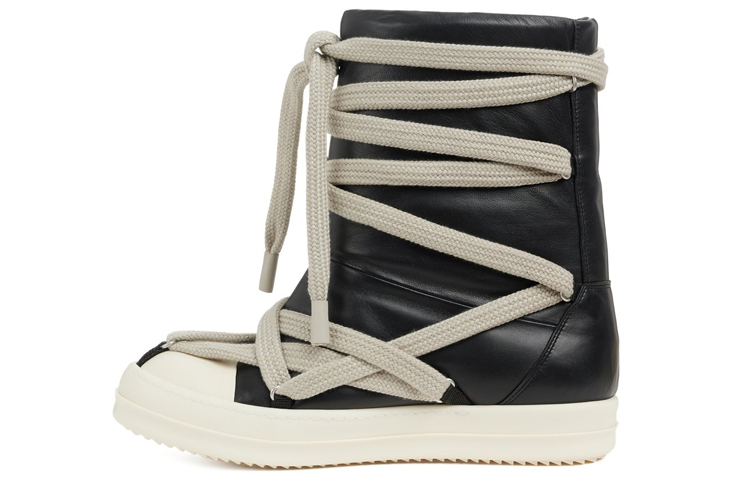 Buy Rick Owens Strobe 黑色绵羊毛大号羽绒服 &#x27;靴子&#x27; RU02B2895LLPW1-911