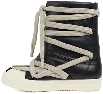 RICK OWENS 燈光秀大型羽絨服 小羊皮時尚短靴 黑色 Buy RICK OWENS 燈光秀大型羽絨服 小羊皮時尚短靴 黑色