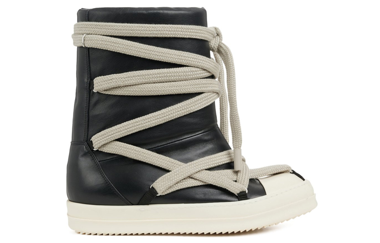 Order Rick Owens Strobe 黑色绵羊毛大号羽绒服 &#x27;靴子&#x27; RU02B2895LLPW1-911