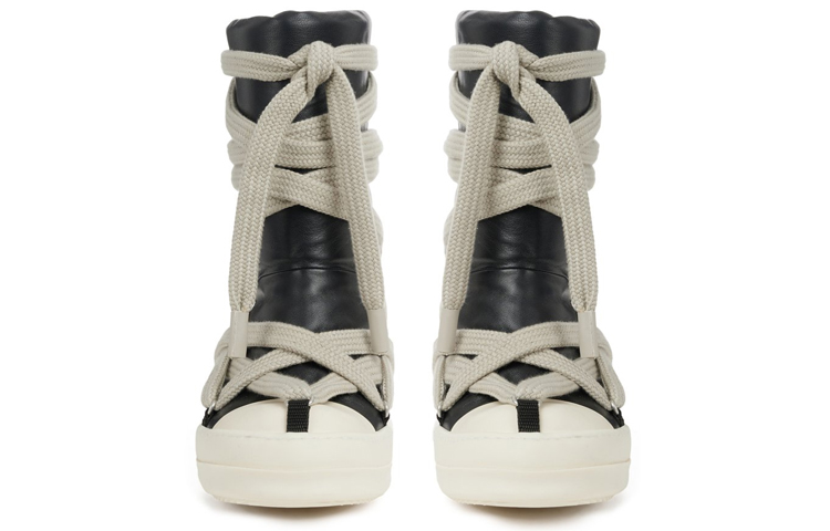 Lookbook Rick Owens Strobe 黑色绵羊毛大号羽绒服 &#x27;靴子&#x27; RU02B2895LLPW1-911