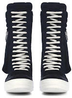 Lookbook RICK OWENS/RO Strobe Runway 牛皮 真毛皮高筒 時尚板鞋 黑色