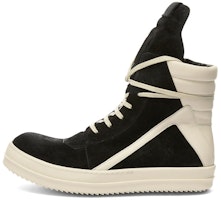 Rick Owens Strobe Suede Geobasket High 'Black White' RU02B2894-LCC-911 Rick Owens Strobe Suede Geobasket High 'Black White' RU02B2894-LCC-911