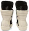 Purchase Rick Owens Strobe Suede Geobasket Haut ''Noir Blanc'' RU02B2894-LCC-911