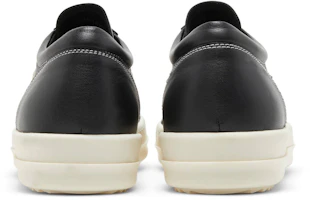Details for RICK OWENS 全粒面小牛皮 低筒時尚板鞋 黑白色
