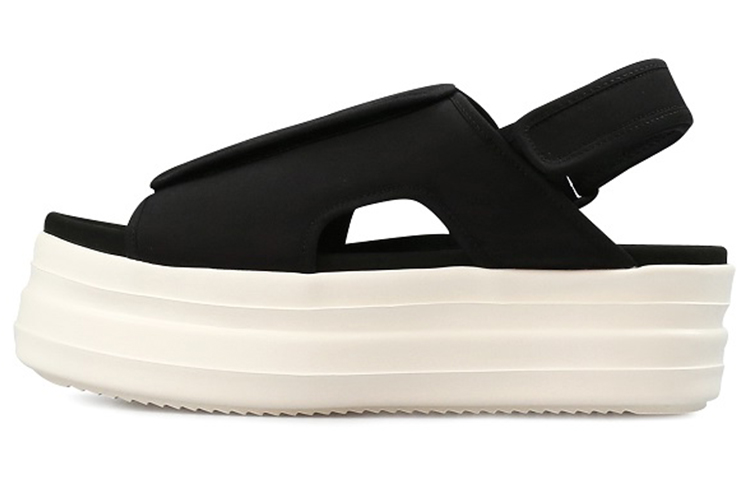 Buy Sandal Tebal Velcro Rekaan Ringkas Rick Owens Hitam 20S5823MUEM4-09