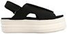 Sandal Tebal Velcro Rekaan Ringkas Rick Owens Hitam 20S5823MUEM4-09
