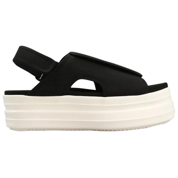Order Rick Owens 魔鬼氈 時尚簡約厚底涼鞋 黑色