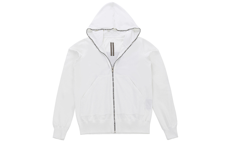 Rick Owens White Loose Fit Hoodie Jacket DU20S5280RIGEP111009
