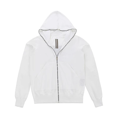 Rick Owens White Loose Fit Hoodie Jacket DU20S5280RIGEP111009