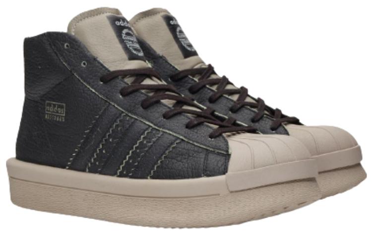 Lookbook RICK OWENS x adidas originals Pro Model 百搭 防水 高筒 帆布鞋 男女同款 黑色