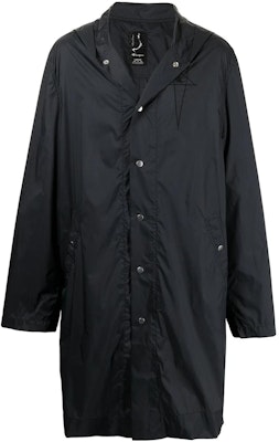 RICK OWENS X Champion Black Mid-Length Overcoat with Hoodie Collaboration. CM21S0002216752-09 Order RICK OWENS X Champion Black Mid-Length Overcoat with Hoodie Collaboration. CM21S0002216752-09
