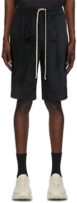 RICK OWENS x Champion Black Embroidered Casual Shorts - Gift Idea CM21S0013216776-09 Shop RICK OWENS x Champion Black Embroidered Casual Shorts - Gift Idea CM21S0013216776-09
