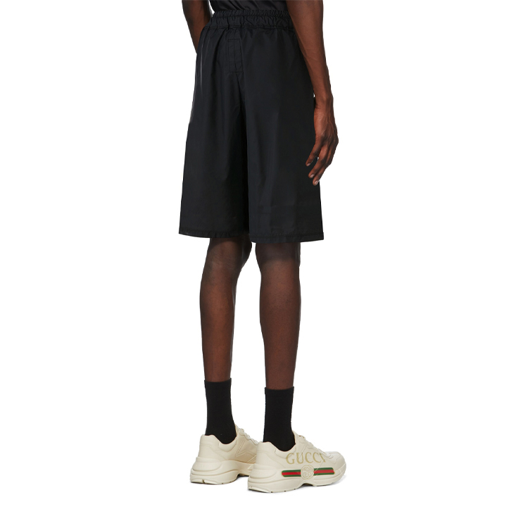 Purchase RICK OWENS x Champion Black Embroidered Casual Shorts - Gift Idea CM21S0013216776-09