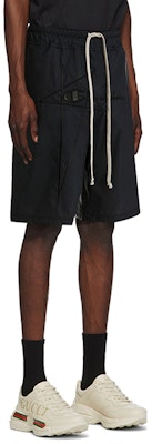RICK OWENS x Champion Black Embroidered Casual Shorts - Gift Idea CM21S0013216776-09 Details for RICK OWENS x Champion Black Embroidered Casual Shorts - Gift Idea CM21S0013216776-09