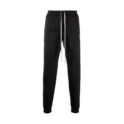 RICK OWENS Champion FW21 Lace-Up Straight-Leg Pants Black Casualwear. CM21S001621678209
