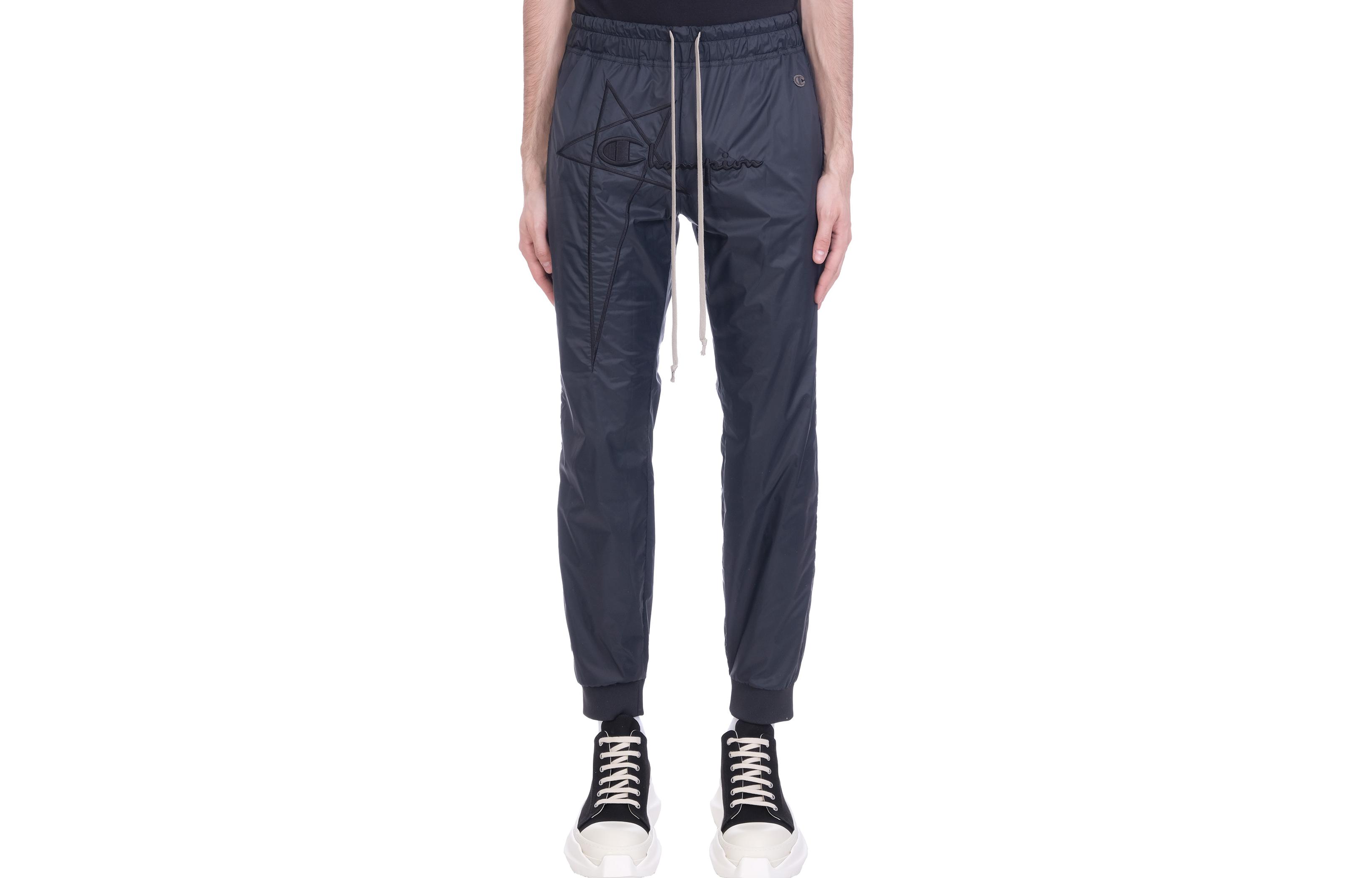 RICK OWENS x Champion Navy Blue  Straight-Leg Casual Pants. CM21S001621676909