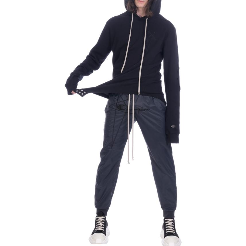 Shop RICK OWENS x Champion Navy Blue  Straight-Leg Casual Pants. CM21S001621676909