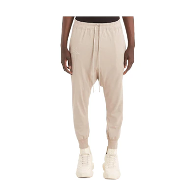 RICK OWENS Champion SS22 Collaboration Beige Drawstring Casual Pants CM01B7960CHJEG-08