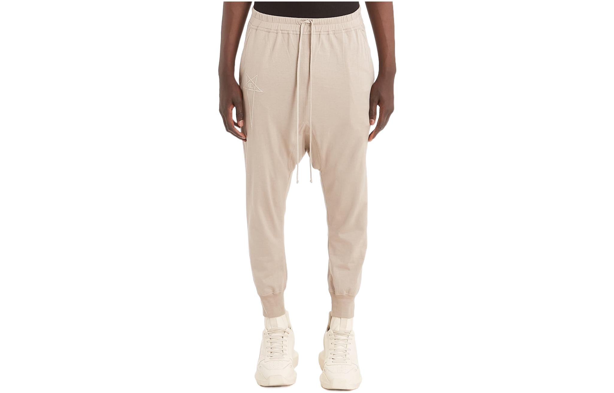 Order RICK OWENS x Champion SS22 Collaboration  Beige Drawstring Casual Pants CM01B7960CHJEG-08