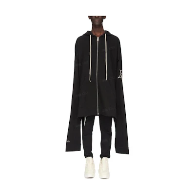Rick Owens Champion SS23 Drawstring Hoodie Long Sleeve Black Jacket CM02C9226CHFE-09