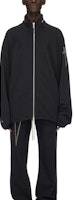 RICK OWENS x Champion SS24 Oversized Cotton Zip Trench Coat Black Men’s. CM01D0467-CHFE-09 RICK OWENS x Champion SS24 Oversized Cotton Zip Trench Coat Black Men’s. CM01D0467-CHFE-09