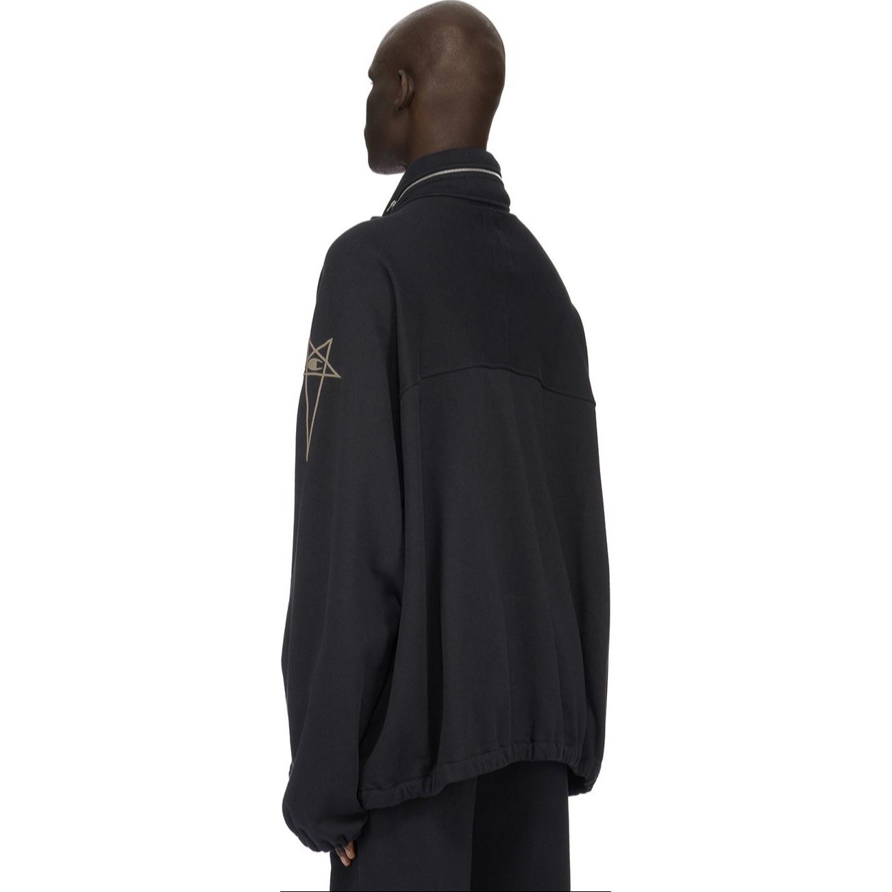 Shop RICK OWENS x Champion SS24 Oversized Cotton Zip Trench Coat Black Men’s. CM01D0467-CHFE-09