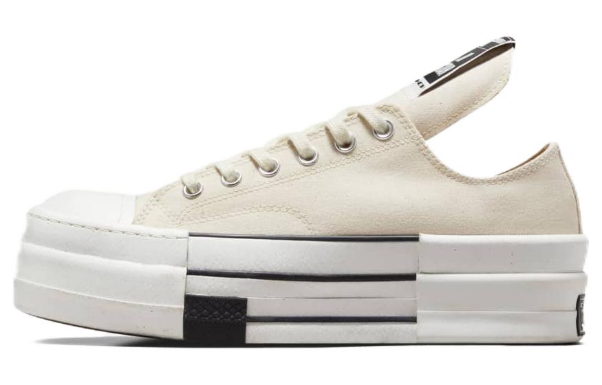 Rick Owens x Converse DRKSHDW DBL DRKSTAR Chuck 70 Low 'Natural Ivory' A04955C