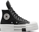 Order Rick Owens x Converse DRKSHDW DBL DRKSTAR Chuck 70 Tinggi 'Hitam' A04954C