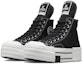 Lookbook Rick Owens x Converse DRKSHDW DBL DRKSTAR Chuck 70 Tinggi 'Hitam' A04954C