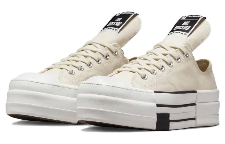 Shop Rick Owens x Converse DRKSHDW DBL DRKSTAR Chuck 70 Low 'Natural Ivory' A04955C