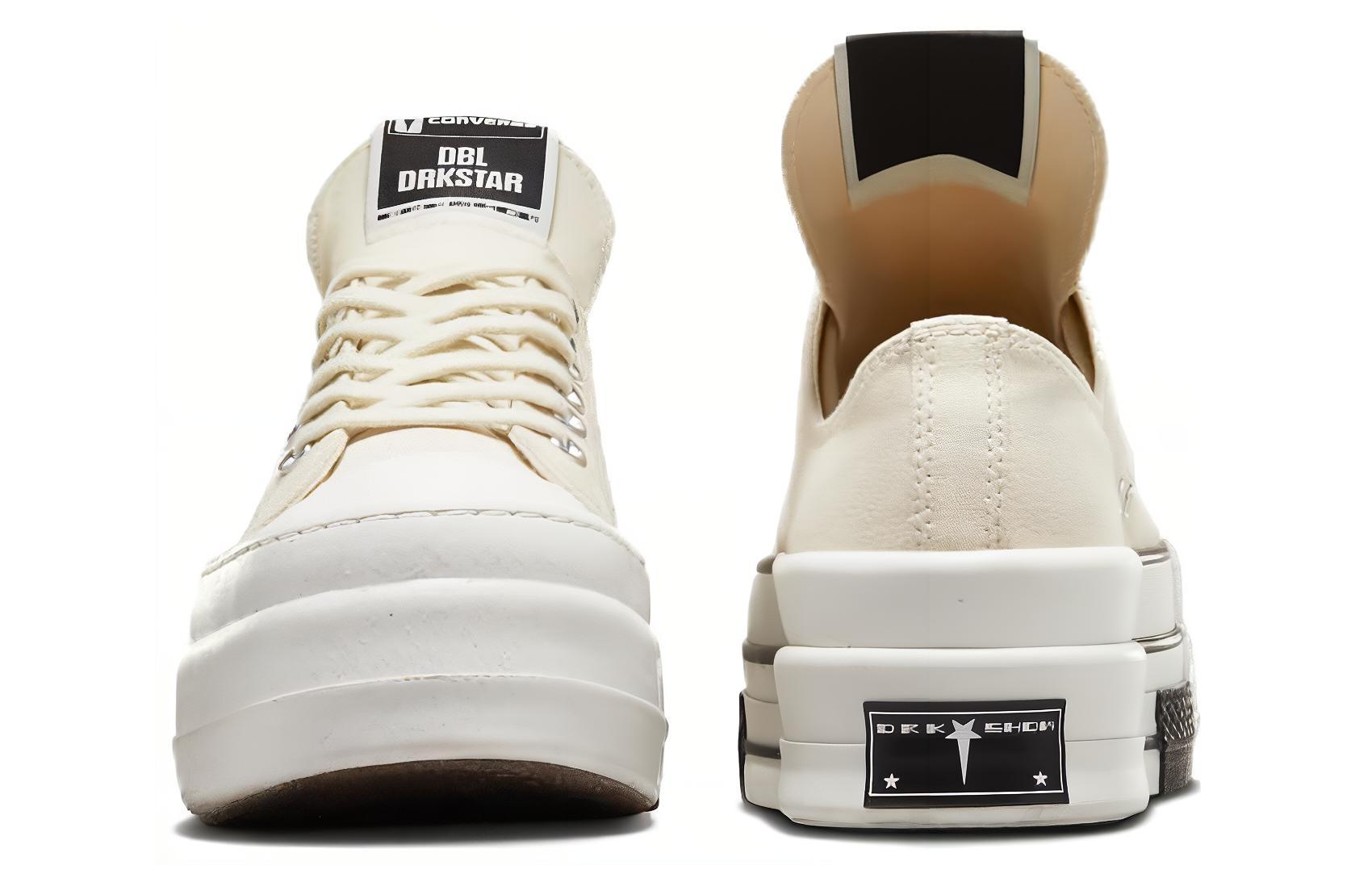 Details for Rick Owens x Converse DRKSHDW DBL DRKSTAR Chuck 70 Low 'Natural Ivory' A04955C