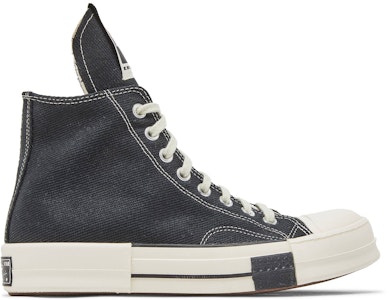 Rick Owens x Converse DRKSHDW DRKSTAR Chuck 70 Tinggi 'Hitam' A00130C Buy Rick Owens x Converse DRKSHDW DRKSTAR Chuck 70 Tinggi 'Hitam' A00130C