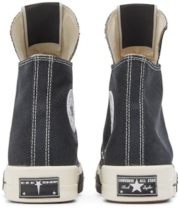 Rick Owens x Converse DRKSHDW DRKSTAR Chuck 70 Tinggi 'Hitam' A00130C Details for Rick Owens x Converse DRKSHDW DRKSTAR Chuck 70 Tinggi 'Hitam' A00130C