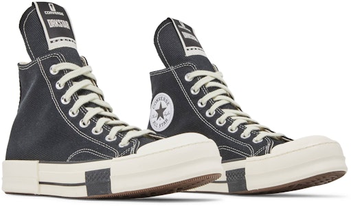 Rick Owens x Converse DRKSHDW DRKSTAR Chuck 70 Tinggi 'Hitam' A00130C Cheap Rick Owens x Converse DRKSHDW DRKSTAR Chuck 70 Tinggi 'Hitam' A00130C