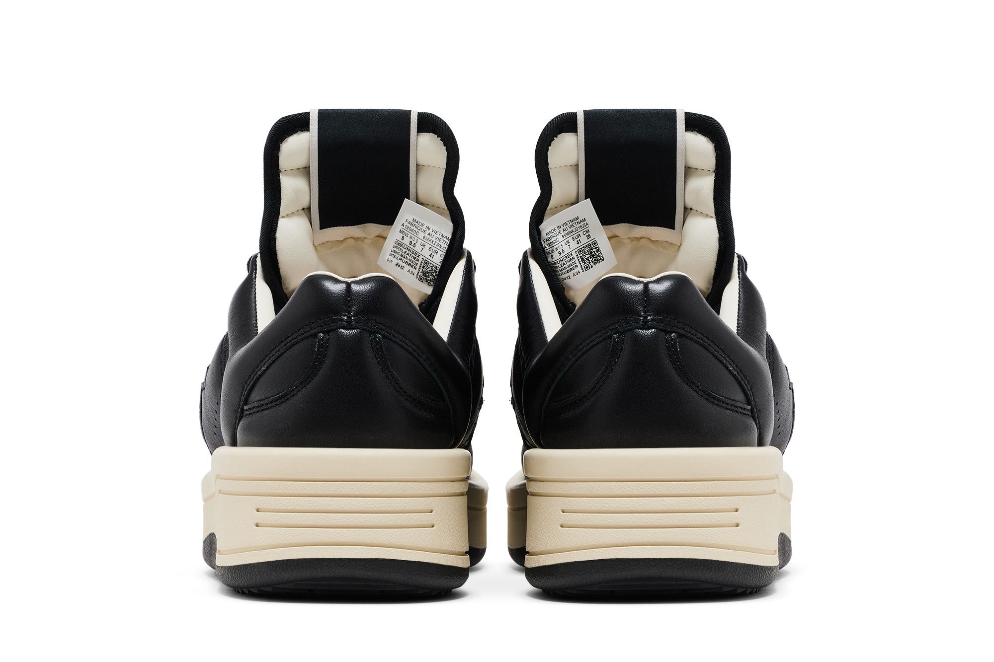 Sizing Rick Owens x Converse DRKSHDW TURBOWPN Low 'Black Cloud Cream' DC01EX063-A12R0-09/A12063C