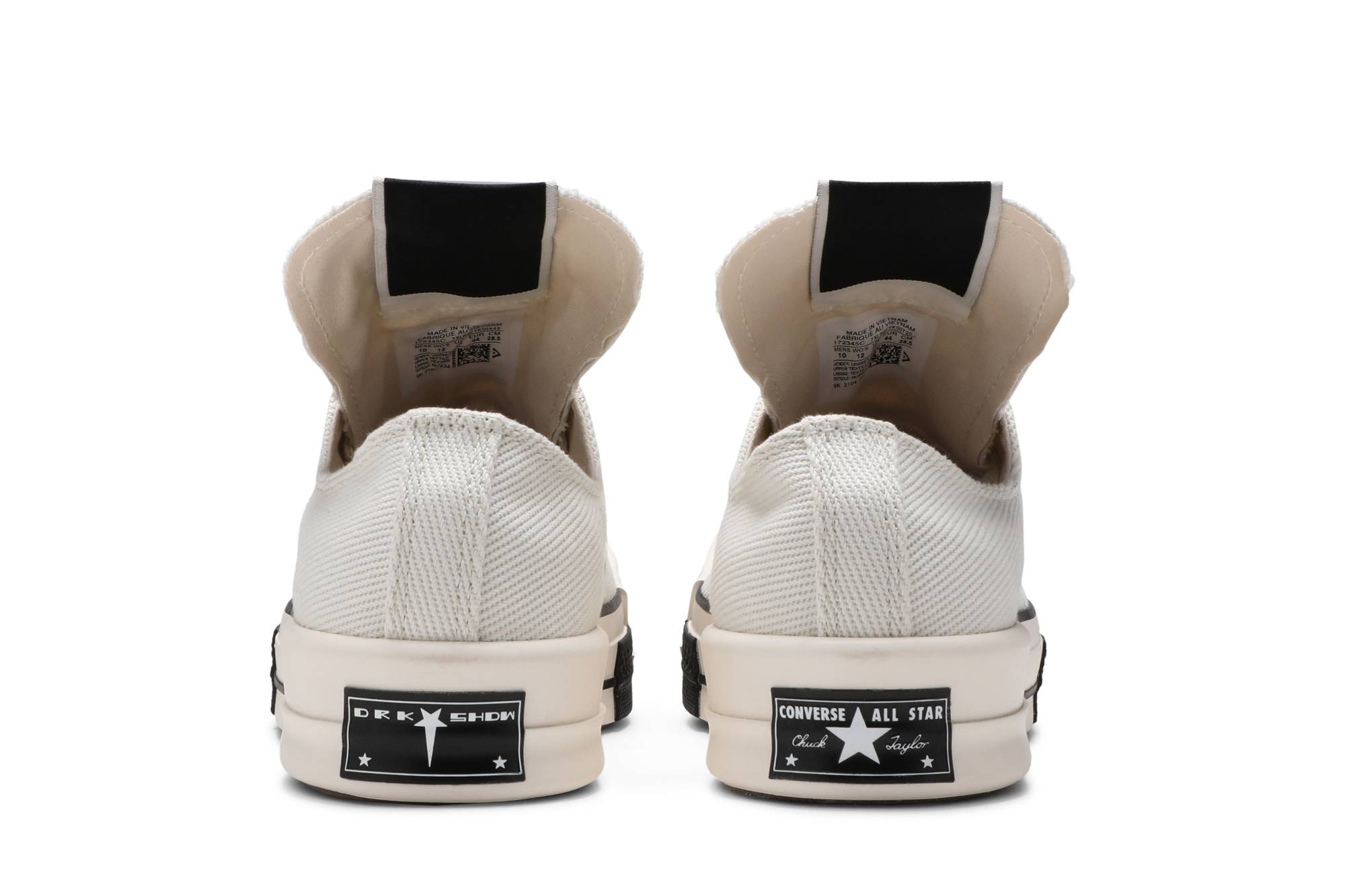 Purchase Rick Owens x Converse TURBODRK Chuck 70 Low '百合白' 172345C