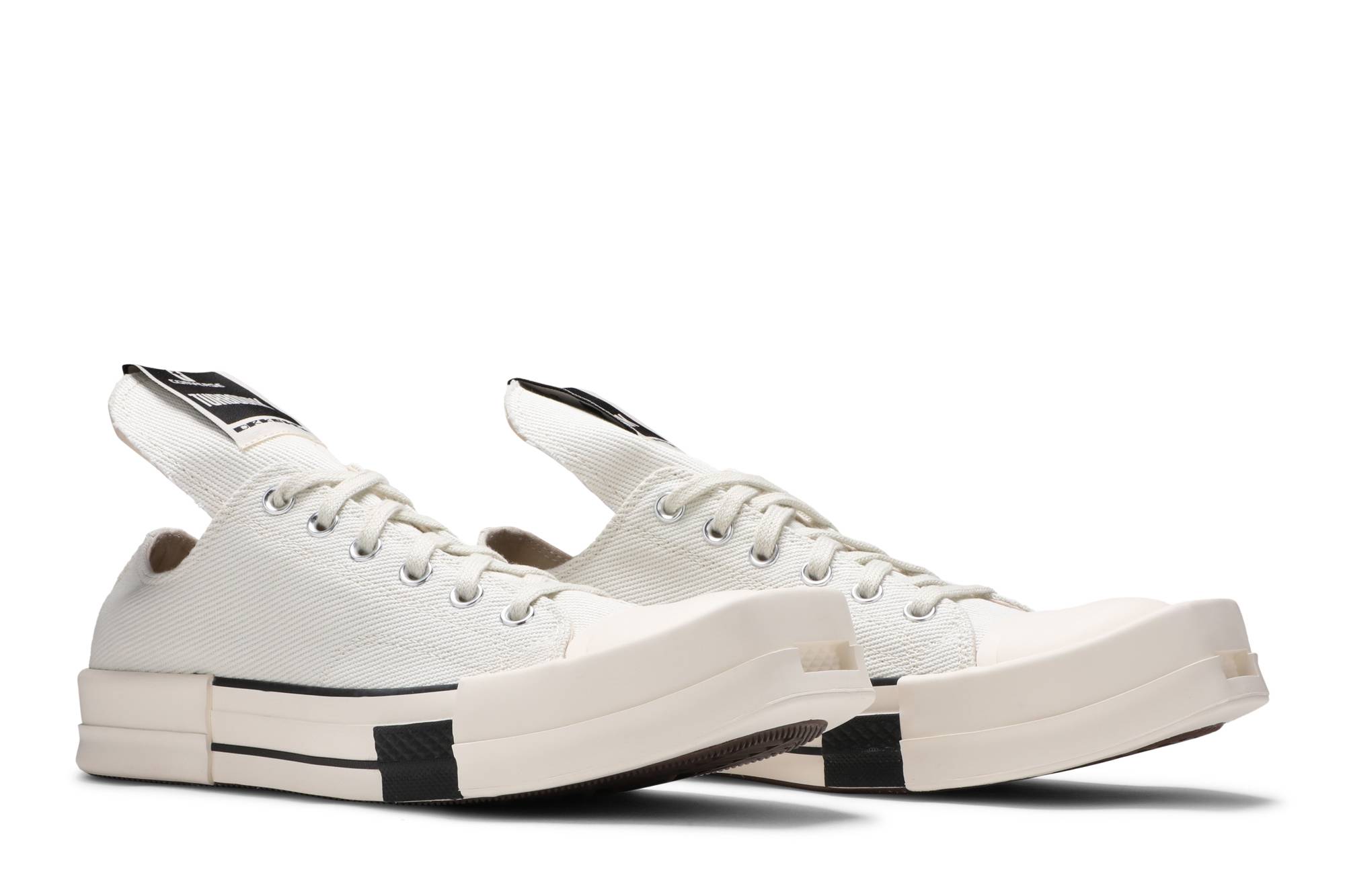 Sizing Rick Owens x Converse TURBODRK Chuck 70 Low '百合白' 172345C