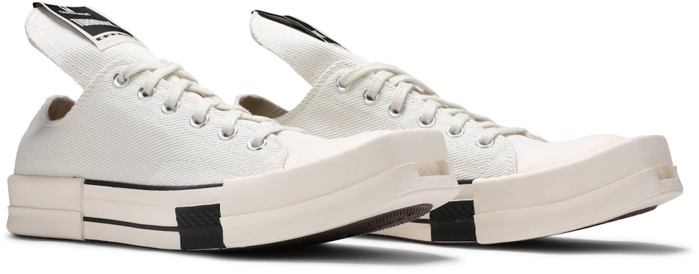 릭 오웬스 x 컨버스 터보드크 척 70 로우 '릴리 화이트' 172345C Sizing 릭 오웬스 x 컨버스 터보드크 척 70 로우 '릴리 화이트' 172345C