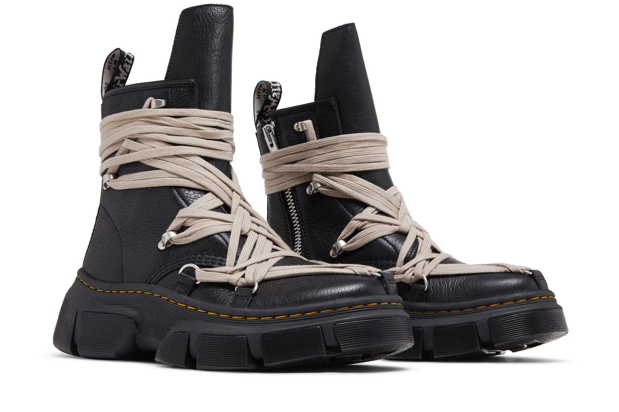 Cheap Rick Owens x Dr. Martens 聯名 1460 DMXL 巨型鞋帶靴 黑色 31752001-/DM01D7809-2001-09/DW01D7809-2001-09