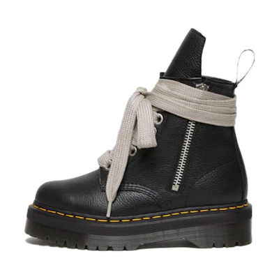 Rick Owens Dr. Martens 1460 Quad Platform Leather Boot 'Black Lunar'