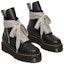 Lookbook Rick Owens x Dr. Martens 1460 Quad Platform Kulit But 'Hitam Lunar' 27978001