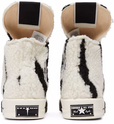 Rick Owens x DRKSHDW TURBODRK Converse Chuck 70 High 'Zebra' A03943C Details for Rick Owens x DRKSHDW TURBODRK Converse Chuck 70 High 'Zebra' A03943C