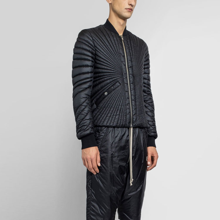 Purchase RICK OWENS x Moncler Jaket Kolaborasi Fleece Hitam Radiant MU20F0008C0596-999