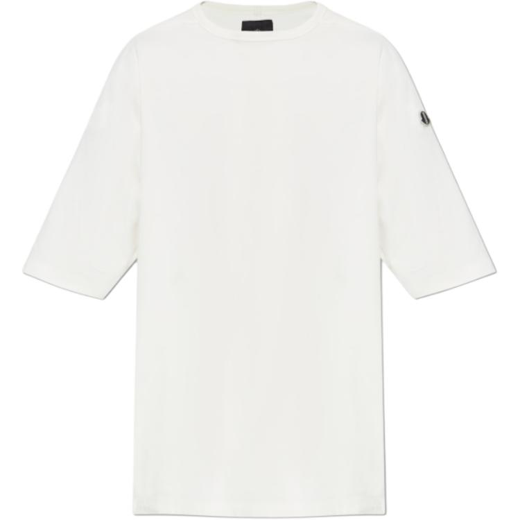 Rick Owens x Moncler Cream Oversized Unisex T-Shirt. MU02D8C01M4630-41