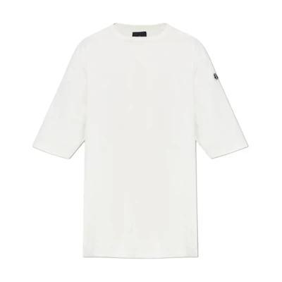 Rick Owens Moncler Cream Oversized Unisex T-Shirt. MU02D8C01M4630-41