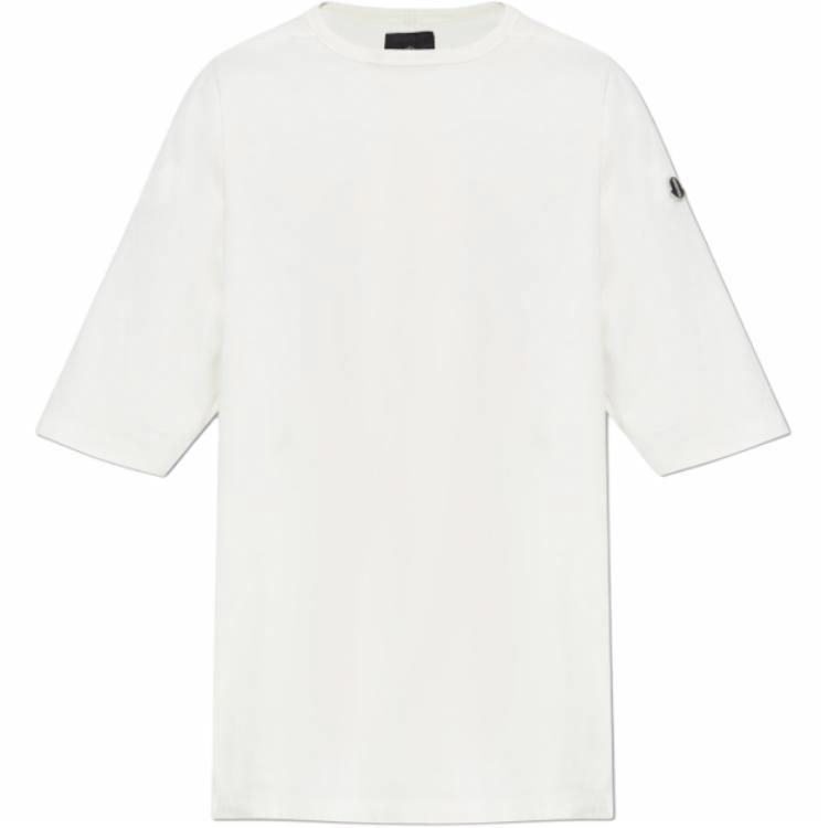 Order リック・オーウェンス × モンクレール クリーム オーバーサイズ ユニセックス Tシャツ MU02D8C01M4630-41